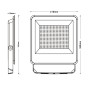 Aussen-LED-Strahler 200W - CCT - EVO PRO - Lumileds-Chip