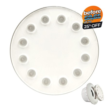 LED Lampe - Kaltweiss 6000K - Tauchbar 36W PAR56 - DC12V - IP68 - Stahl 316 - STOSSFEST - IK10 - Pool