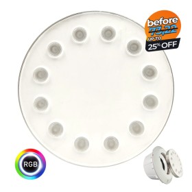 LED RGB Lampe - Tauchbar 36W PAR56 - DC12V - IP68 - Stahl 316 - STOSSFEST - IK10 - Pool