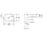 Villeroy & Boch Architectura Unterbauwaschbecken 63 x 43 cm oval, mit Überlauf, ungeschliffen