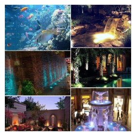 LED-Strahler Unterwasser RGB -36W - DC12V - IP68 - Rostfreier Stahl 316