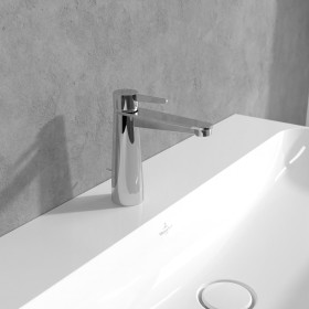 Villeroy & Boch Conum Einhebel-Waschtischarmatur mit Zugstangen-Ablaufgarnitur