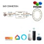 RGB Tauchbare LED-Lampe 36W PAR56 - DC12V - IP68 - Edelstahl316 - IK10 - Pool