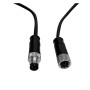 Wasserdichter Verbindungskabel 12V-24V - IP68 - M8 - Männlich - Weiblich 4x0,3mm2 – ø12mm