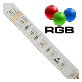 LED-Streifen 24V RGB | 120xLED/m | 5m | SMD3535 | 560Lm | 15W/M | IP20