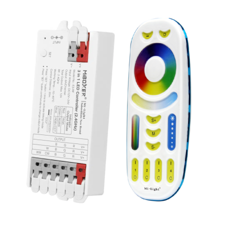 LED-Controller-Paket CCT - RGB - 12-24V + Fernbedienung - 2,4GHz