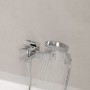 Villeroy & Boch Taro Duschgarnitur mit Brausehalter, Handbrause und Wannenarmatur