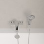Villeroy & Boch Taro Duschgarnitur mit Brausehalter, Handbrause und Wannenarmatur