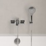 Villeroy & Boch Taro Duschgarnitur mit Brausehalter, Handbrause und Wannenarmatur