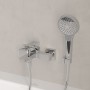 Villeroy & Boch Taro Duschgarnitur mit Brausehalter, Handbrause und Wannenarmatur