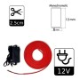 LED Stripe Neon Rot LED 6mm 12V + Stromversorgung