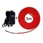 LED Stripe Neon Rot LED 6mm 12V + Stromversorgung