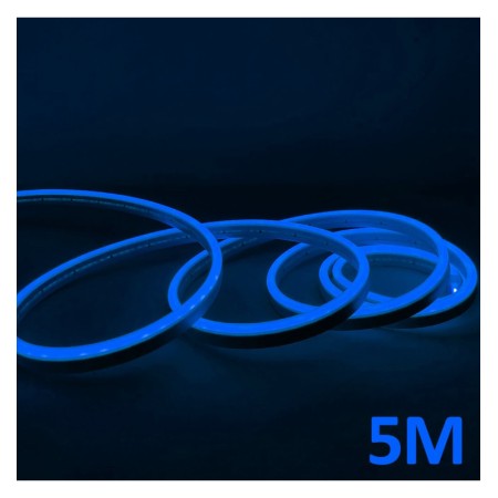 LED-Neon - 5 Meter - BLAU - 6mm LED - 12V - Schnitt 2,5cm