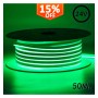 Flexibles LED-Neon 24V - 13W/m - Rolle 50m - 6x12mm - Grün