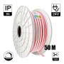 Flexibles LED-Neonlicht 24V 13W/m - 50-Meter-Rolle - Speziell für Schilder - 6x12mm - Schneidbar alle 1cm - Rot