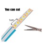 Flexibles Neon-LED 24V 13W/m – 50M Rolle – Speziell für Beschilderung – 6x12mm – Schneidbar alle 1cm – Ice Blau