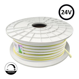 LED Neon Flex 24V - 8W/m - Rolle 50m - 6x12mm - GELB