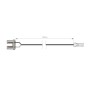 Connecteur Rapide 100 cm + Fixations + Embout Final Pour Luminaire EASY CONNECT – 12 V – Solution professionnelle sur mesure