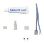 KIT Silikonkleber für LED-Streifen + Stecker + Abdeckung + Endkappe - 10mm -IP65