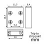 KIT-Steckverbinder für COB + SMD + Schraubendreher LED-Streifen - 10mm - IP20