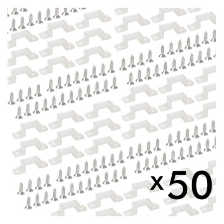 Pack mit 50 Heftklammern für LED-Streifen IP65 220V