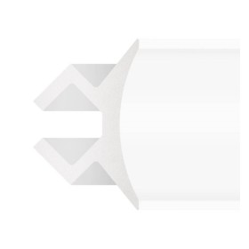 Polystyrol-Formteil - Doppelter Lichtbogen - für LED-Streifen - 2 Meter
