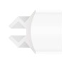 Polystyrol-Formteil - Doppelter Lichtbogen - für LED-Streifen - 2 Meter