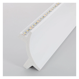 Polystyrol-Leiste - Doppellichtkurve - für LED-Streifen - 2 Meter