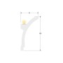 Polystyrol-Leiste - Ellipse - für LED-Streifen - 2 Meter