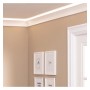 Polystyrol-Leiste - Ellipse - für LED-Streifen - 2 Meter