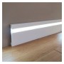 Sockelleiste aus Polystyrol - Front - für LED-Streifen - 2 Meter
