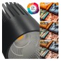 LED Strahler 40W GRAZ Schwarz BRIDGELUX Chip 3-Phasen Schienensystem CRI +92 - 3CCT