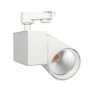 LED Strahler 40W MADRID Weiss BRIDGELUX Chip 1-Phasen Schienensystem SPEZIELL FÜR LEBENSMITTEL