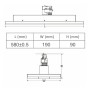 LED Strahler 75W - LINEAR ARENDAL - Philips Xitanium - Weiss - 3-Phasen Schienensystem - 58cm