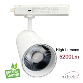 LED-Scheinwerfer 40W - 34W NEW MAYA Weiss Einkreis-Schienensystem - CCT - CRI+92 - UGR13 - 120Lm/W