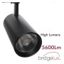 LED-Schienenstrahler 40W - 26W NEW MAYA Schwarz Dreiphasenschienen - CCT - CRI+92 - UGR13 - HOHE LUMEN