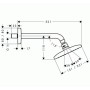 hansgrohe Raindance E Kopfbrause 240 1jet EcoSmart mit Brausearm