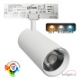 LED-Spot 40W - 30W NEW MAYA Weiss Dreiphasenschienen - CCT - CRI+92 - UGR13 - HOHE LUMEN