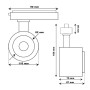LED-Strahler - 1-Phasen- 40W-34W - ROME - GxTronic-Treiber - Einstellbare Optik 24º-60º -UGR13- CCT