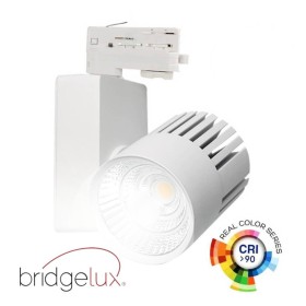 LED-Strahler 40W GRAZ Weiss Bridgelux-Chip 3CCT - Dreiphasenschiene - 4400Lm - CRI +98