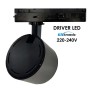 LED-Strahler 40W-28W Einphasig - ROMA Schwarz - GxTronic Treiber - Verstellbare Optik 24º-60º - UGR13 - CCT