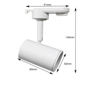 Schienenlampe WEISS für Lampe GU10