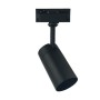 Schienenstrahler - BORNE SCHWARZ - Für GU10-Lampen - Monophasiges Aluminium