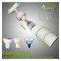 Schienenstrahler - BORNE WEISS - Für GU10-Lampen - Monophasiges Aluminium