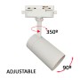 Schienenstrahler - BORNE WEISS - Für GU10-Lampen - Monophasiges Aluminium