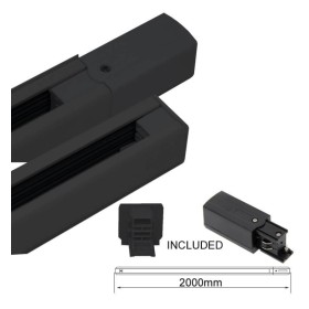 DreiphasigSpur 2 Meter Schwarz