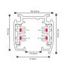 DreiphasigSpur 2 Meter Schwarz