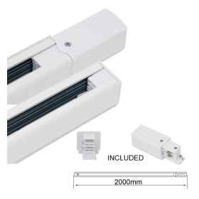 DreiphasigSpur 2 Meter Weiss