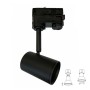 Schienenlampe SCHWARZ für Lampe GU10 - THREE-PHASE