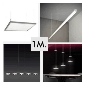 Ensemble de suspension - pour luminaire LED - 1 mètre